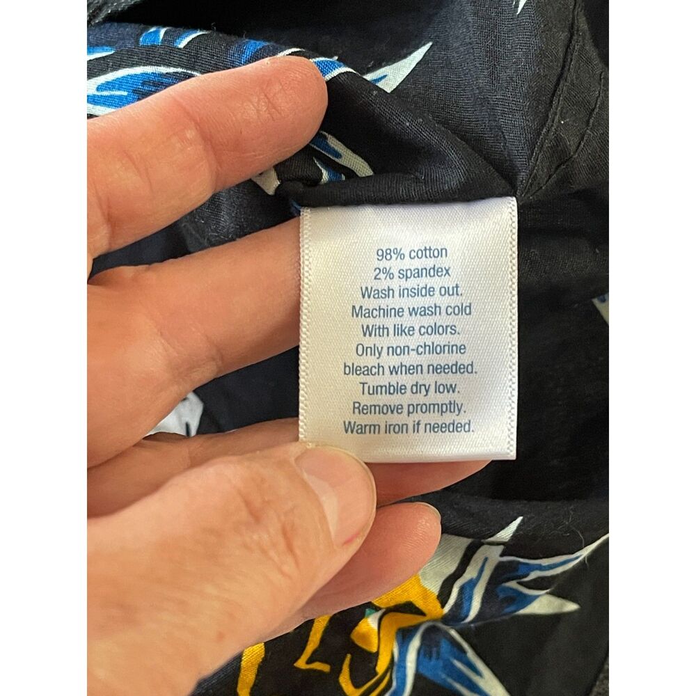 Urban Pipeline Shirt Mens XXL Black Floral Hawaiian Cotton Aloha Beach Casual - Picture 5 of 8